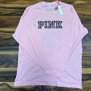 NWT Pink Victoria’s Secret Pink Long Sleeve Large Top